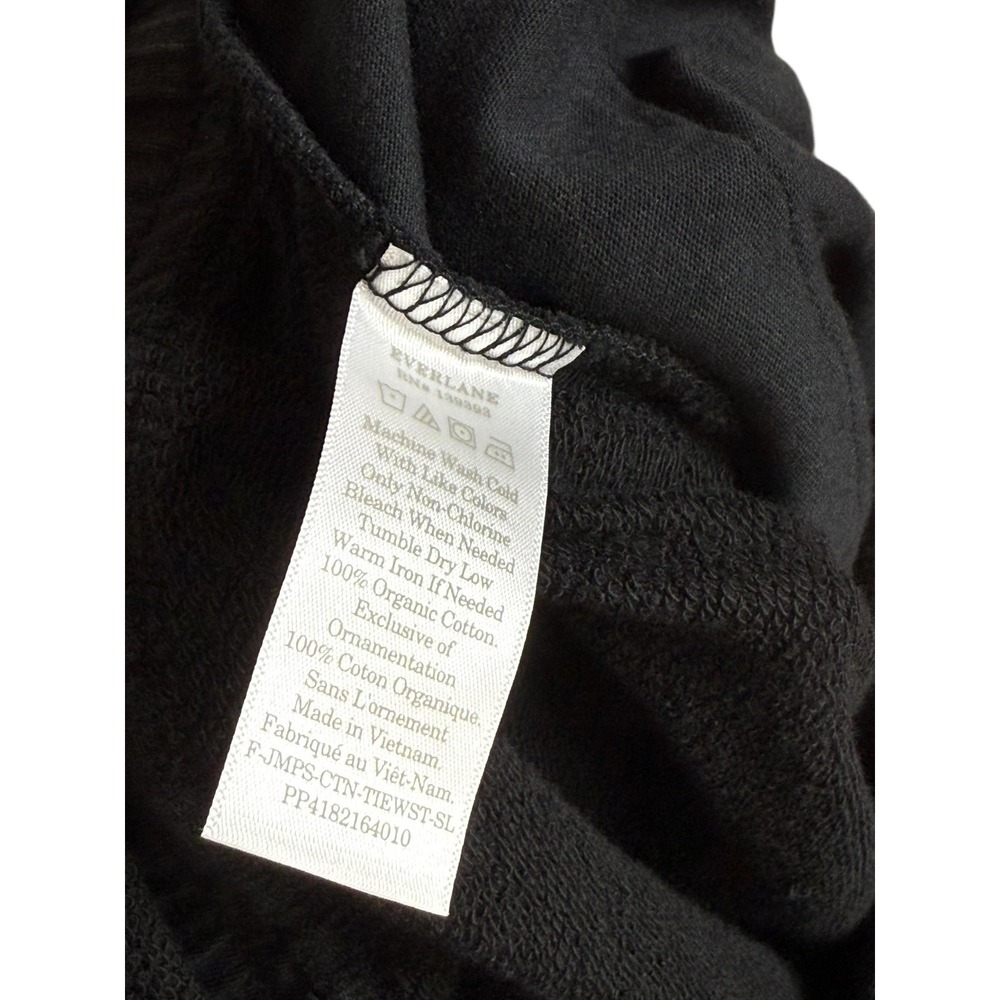 Everlane Jumpsuit Womens XS Black Organic Cotton Sleeveless Jogger Scoop Neck - Picture 4 of 8